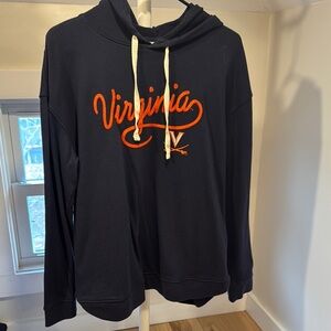 Champion UVA- Virginia Navy Hoodie Sweater, Size Medium